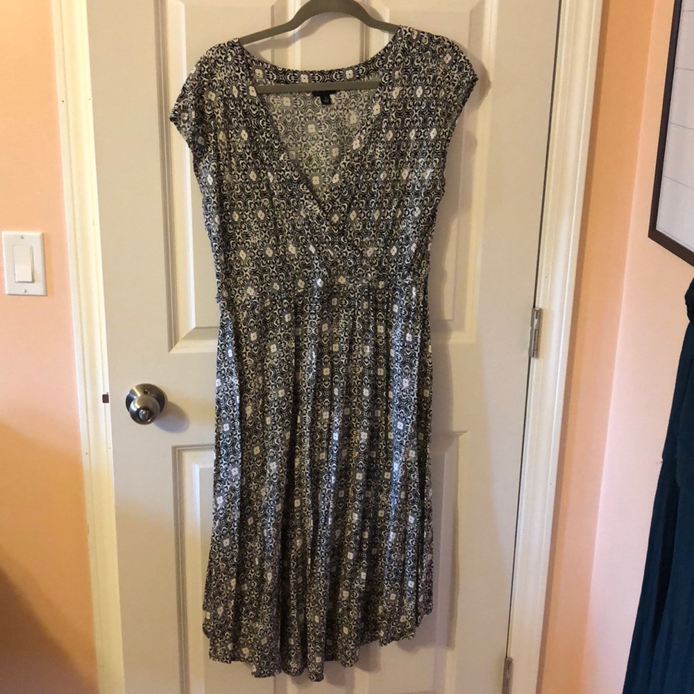 Torrid size 1 black and white printed dress
